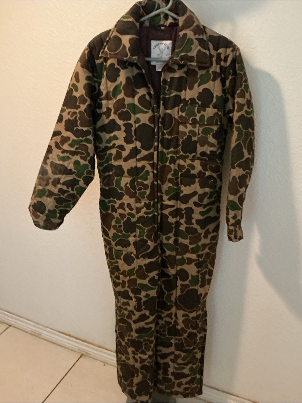 Trophy Club Women’s Camo hunting Jumpsuit - Green Camo